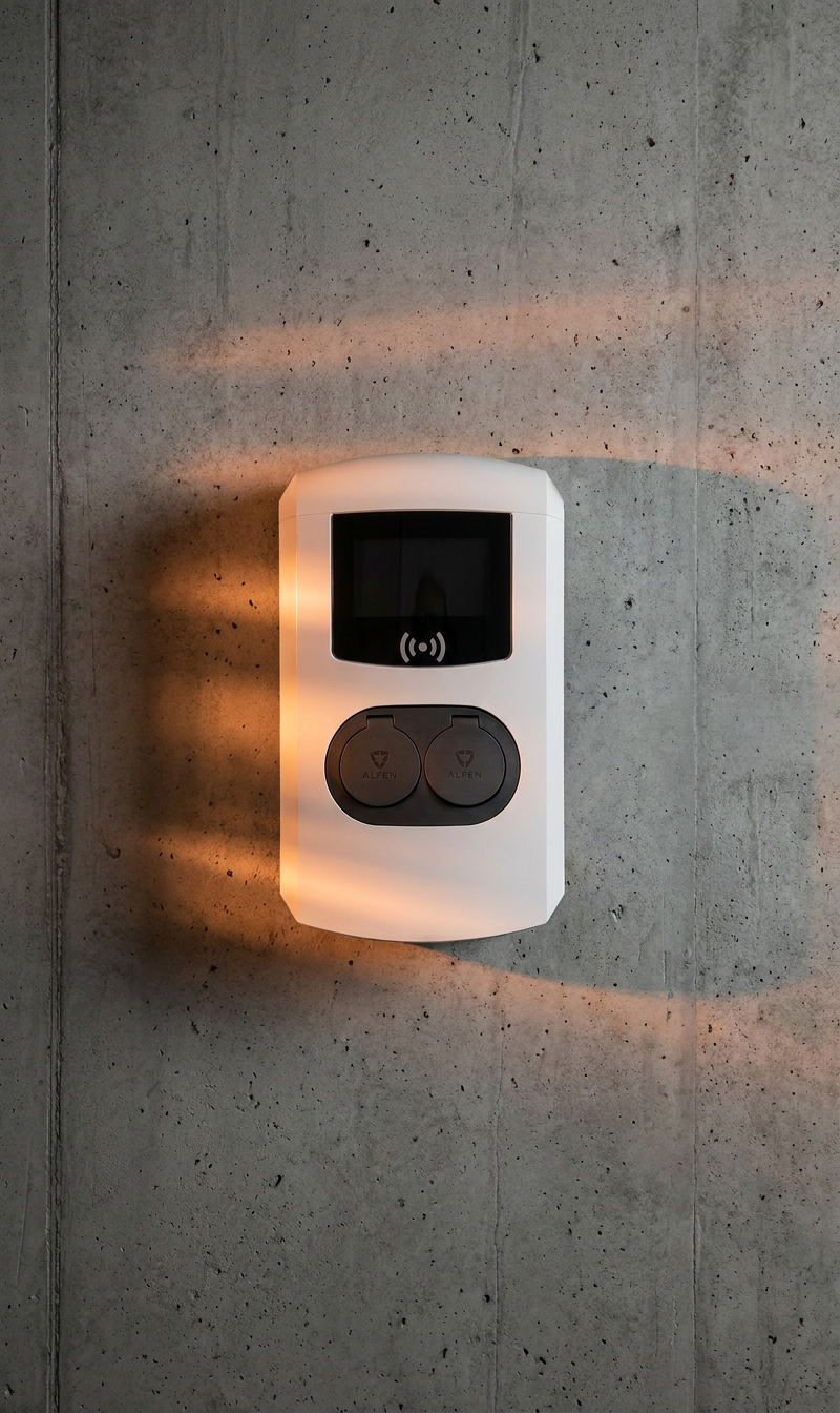 Alfen Eve Double Pro-line Charging Station, Socket + 22 kW + RFID + LTE