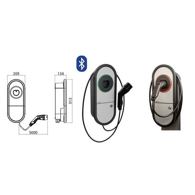 Stacja ładowania Ensto One Home z RCBO - – złącze – szczegóły