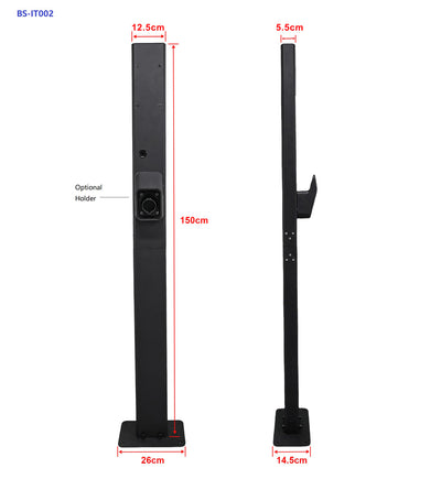 Słupek instalacyjny Besen BS-IT002 do stacji ładowania Wallbox no-ai