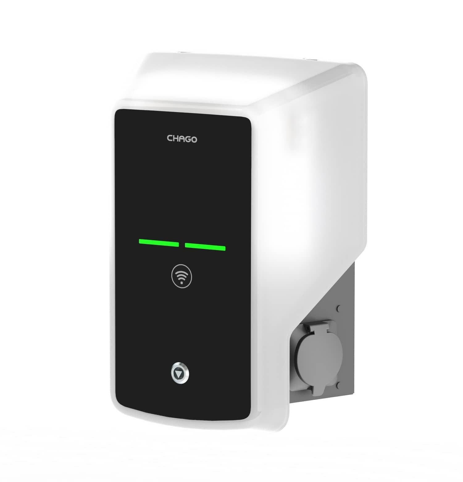 Stacja ładowania Chago wallbox EVB 100 7 7.4 kW – widok z boku – stacja ładowania EV