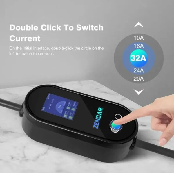 Ładowarka przenośna ZENCAR 22kW Type2, 3 fazy, 10-32A no-ai