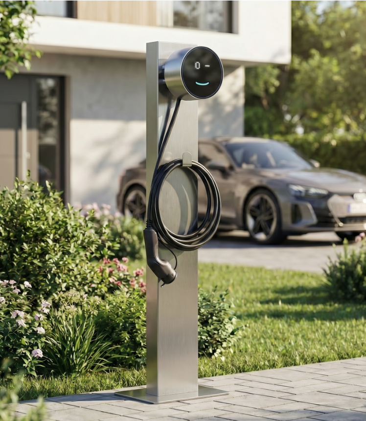 Ładowarka Voltie 11kW T2 - stal nierdzewna, Smart Display, WiFi