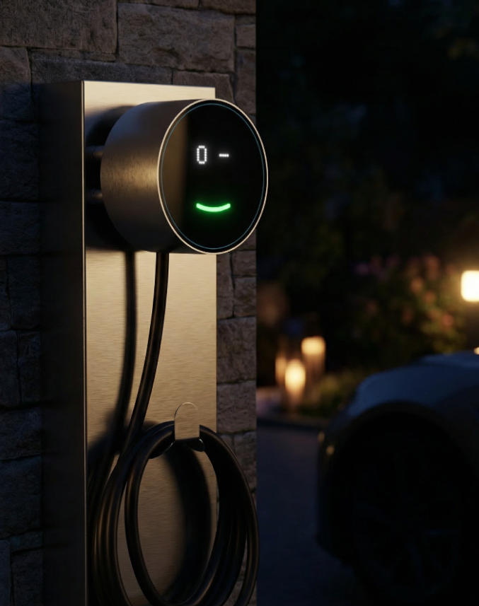 Ładowarka Voltie 11kW T2 - stal nierdzewna, Smart Display, WiFi