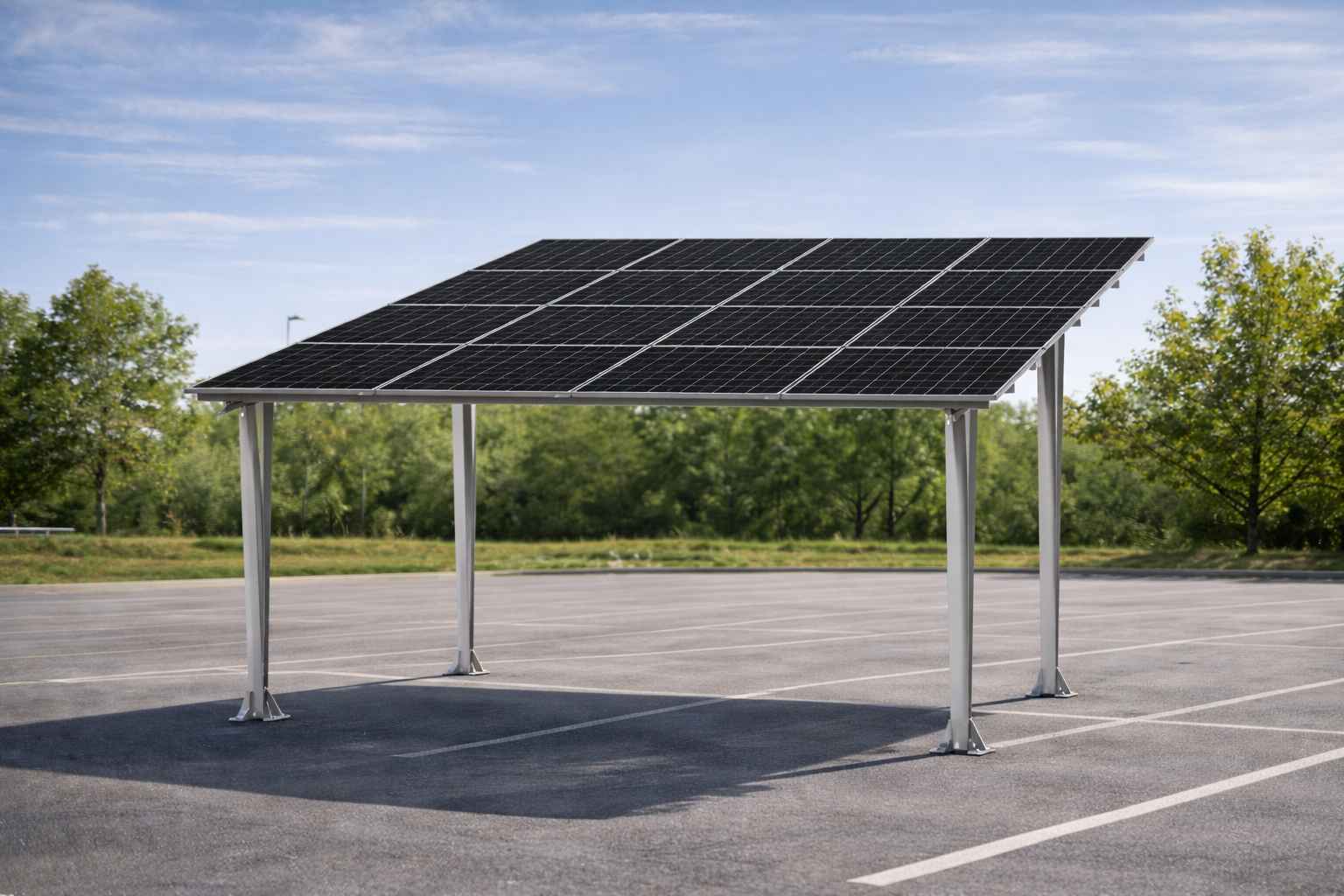 Keno Carport W-01 KENO – estetyczna wiata z funkcj – stacja ładowania EV