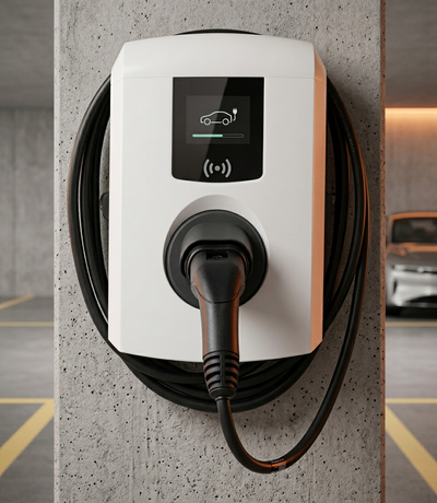 Alfen Eve Single Pro-line — AC charging station with Type 2 cable