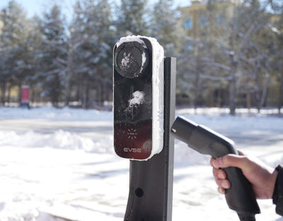 Stacja ładowania BESEN BS30-BA-22kW APP  22kW – widok z boku – stacja ładowania EV