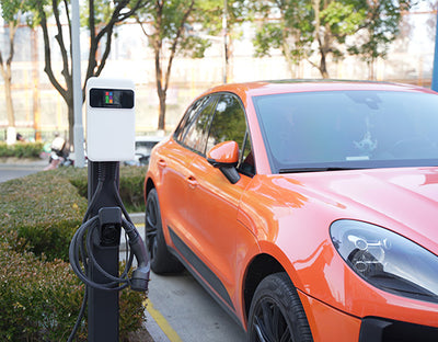 BESEN SQ20-BC-22KW-APP – ładowarka EV 22 22 kW – widok z boku – stacja ładowania EV