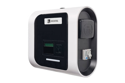 Stacja ładowania NEW eNext Park T Two –  22 kW – widok z boku – stacja ładowania EV