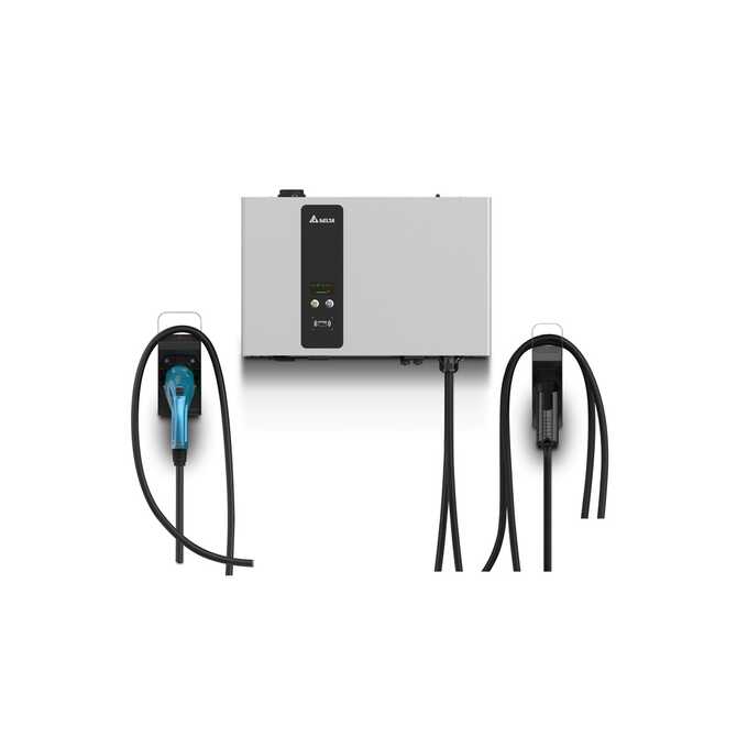 Stacja ładowania Delta DC Wallbox 25kW C 25kW – widok z boku – szybka stacja ładowania DC