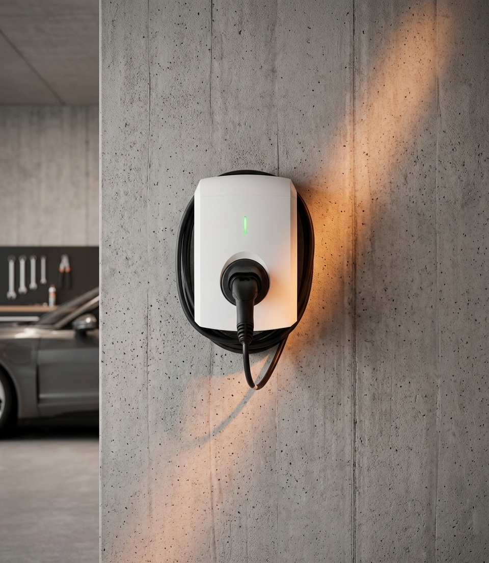 Alfen Eve Single S-line — AC charging station with Type 2 cable