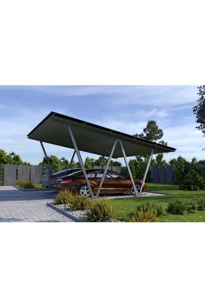 Carport fotowoltaiczny ze stacją ładowania samochodów Arinea