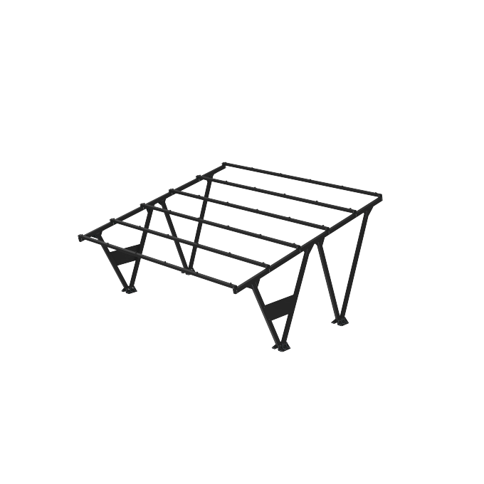 Carport W-02 KENO | Wiata PV na 15 paneli | Na 2 auta | Falownik EV (1)