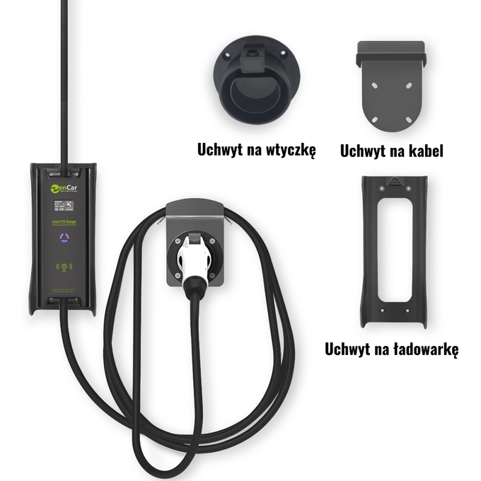 Uchwyt montażowy naścienny na przewód