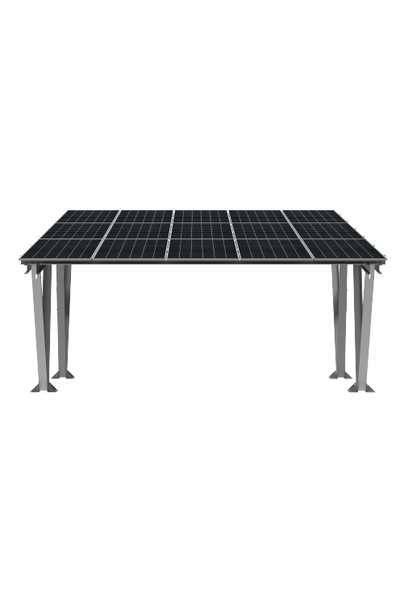 Carport W-02 KENO | Wiata PV na 15 paneli | Na 2 auta | Falownik EV (1)