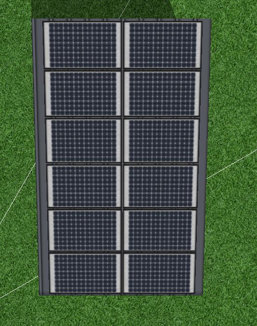 Wizualizacja Wiaty Fotowoltaicznej